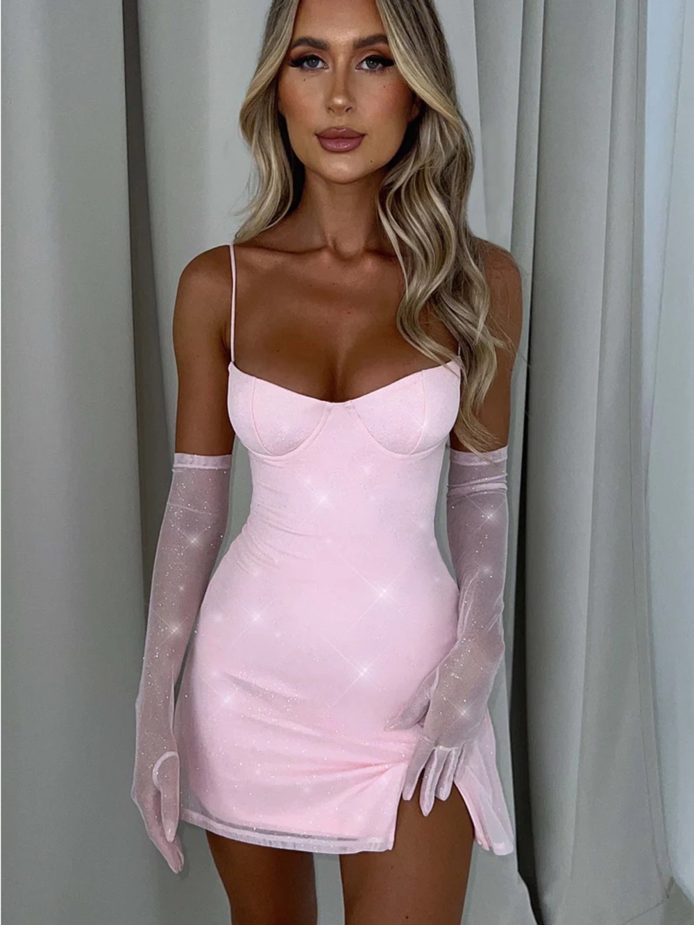 Baby boo sparkly mini dress